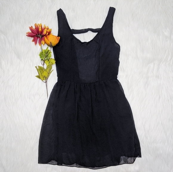 Brandy Melville Dresses & Skirts - SOLD!! Brandy Melville Black Sheer Dress S